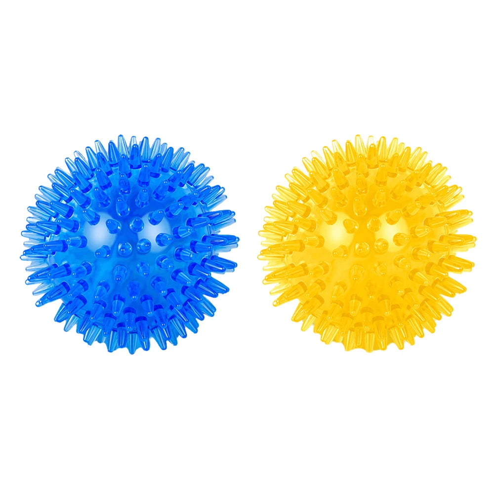 Bite Resistant Pet Chew Ball Toys for Small Large Dogs Elastic Buoyant Squeaky Puppy Big Dog Toy Border Shepherd Collie Supplies