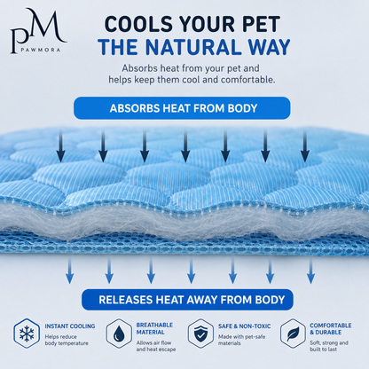FrostMat 3.0 — Ice-Silk Self-Cooling Mat for Dogs & Cats